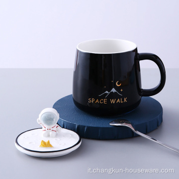 Tazza da caffè in ceramica porta cellulare tazza in ceramica